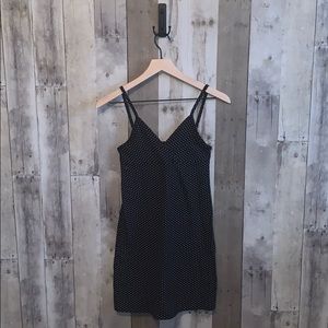 Black Polka Dot Mini Dress